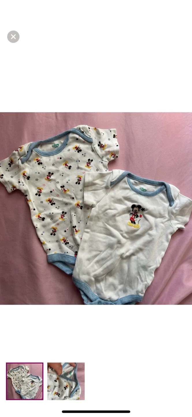 Disney Baby 3/6M Bodysuits - Set of 2