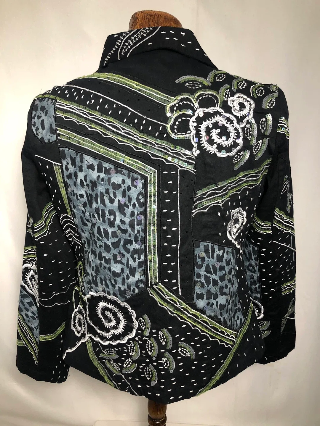 Women’s Embellished Black Jacket. Size 10. image indicator(2)