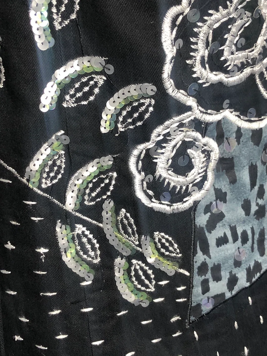 Women’s Embellished Black Jacket. Size 10. image indicator(4)