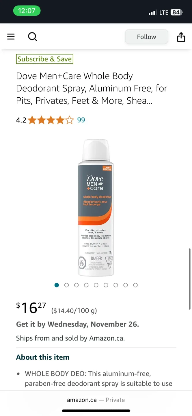 Dove Men+Care Whole Body Deodorant Set image indicator(3)