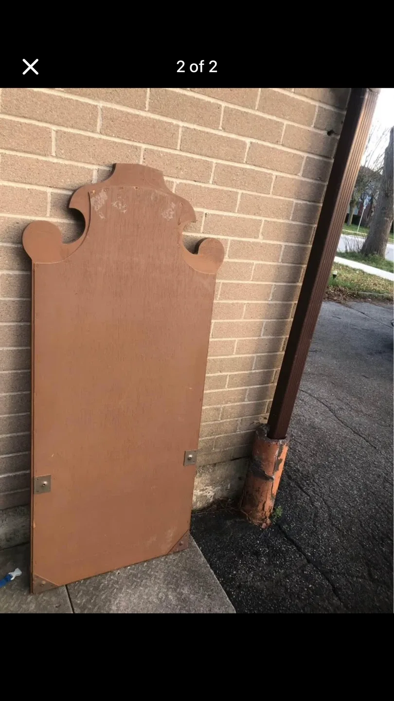 Ornate Wood Framed Mirror image indicator(2)