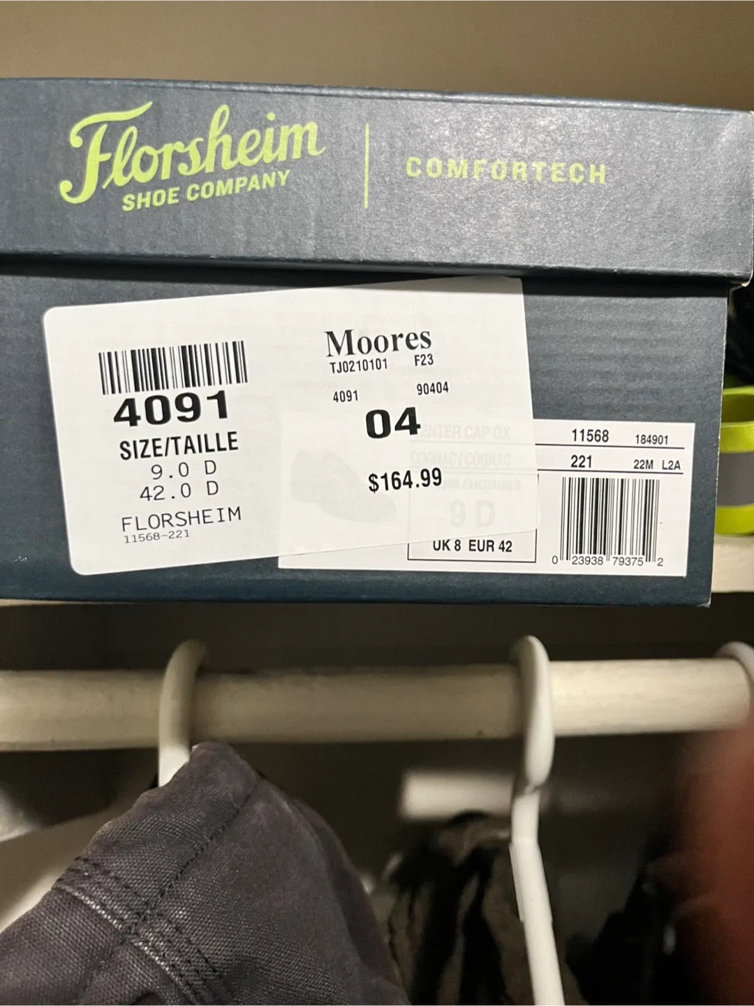 Florsheim Comfortech Cap Ox Brown Shoes - Size 9