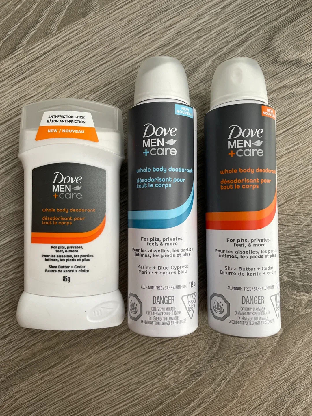 Dove Men+Care Whole Body Deodorant Set