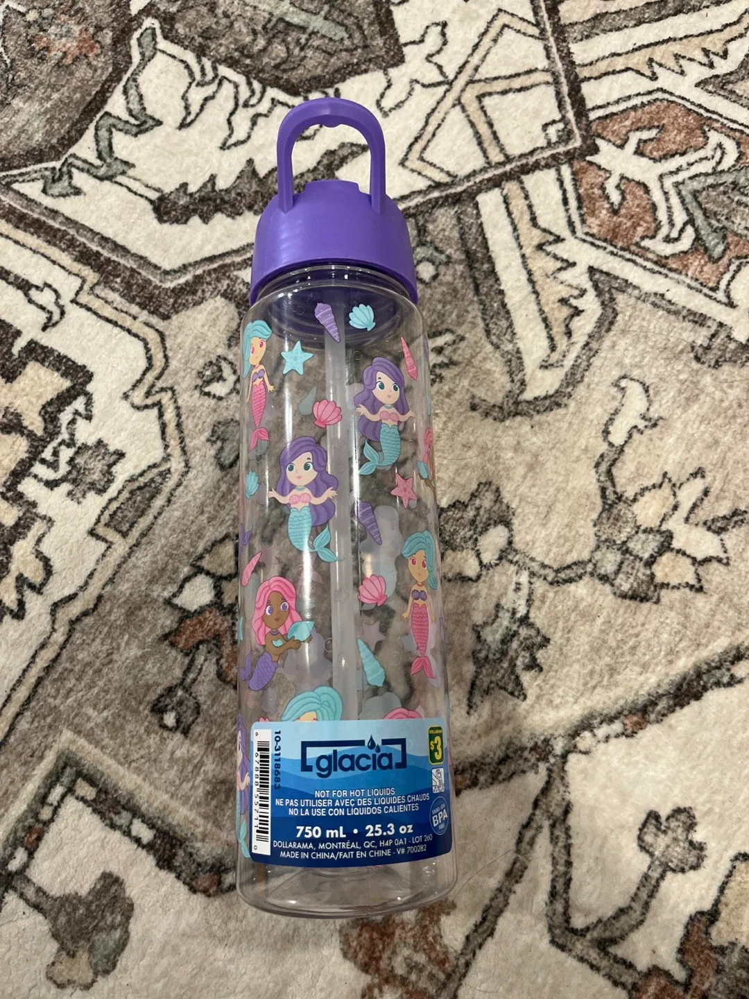 Glacia Mermaid Water Bottle - 750 mL