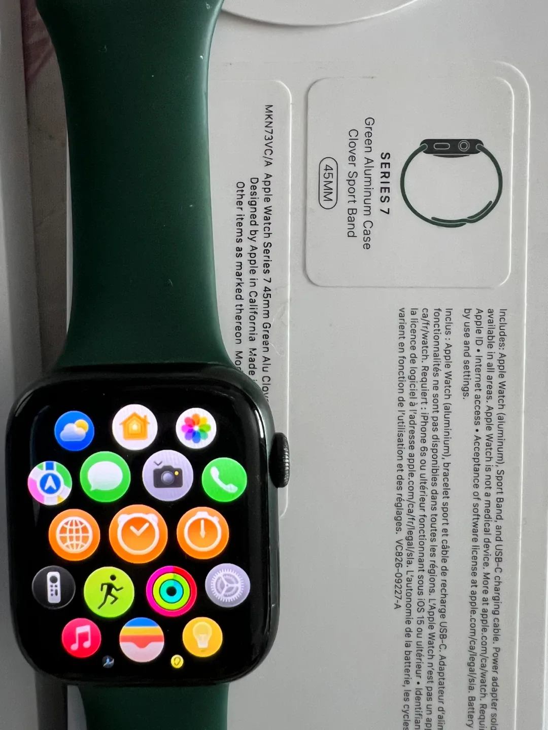 Apple Watch Series 7 45mm Green Aluminum Case