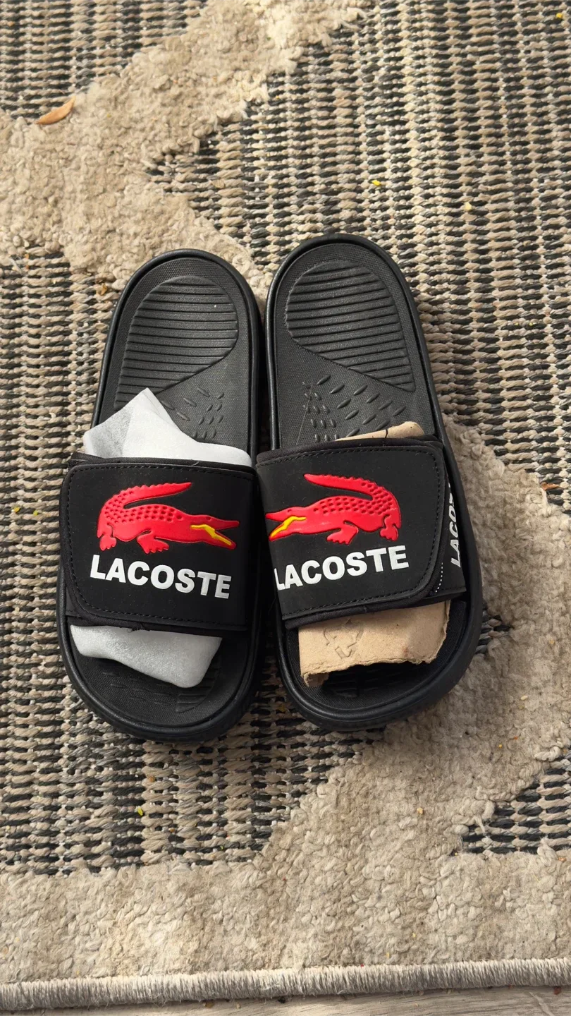 Lacoste Black Slides - Size 7 image indicator(3)