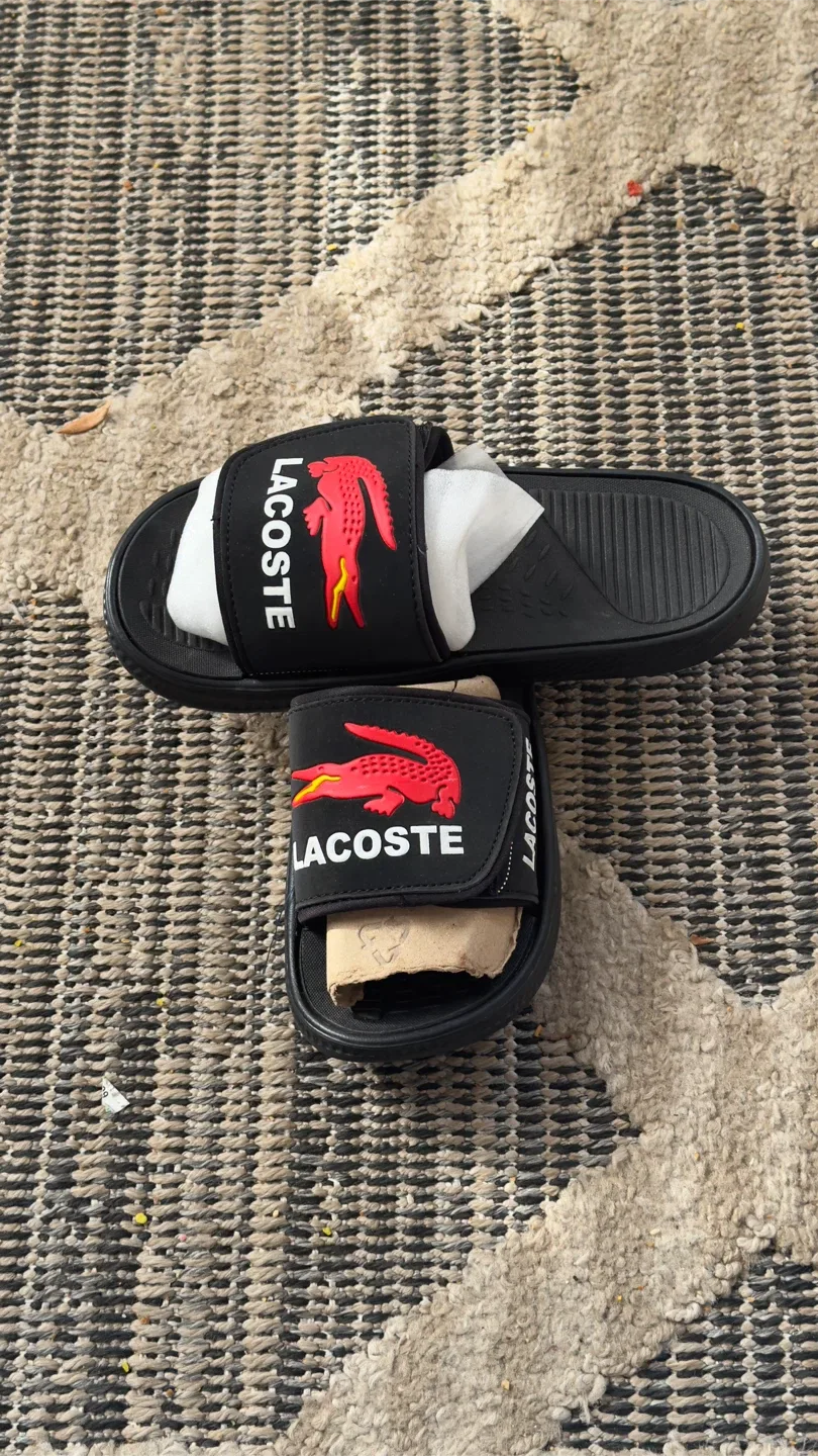 Lacoste Black Slides - Size 7 image indicator(6)