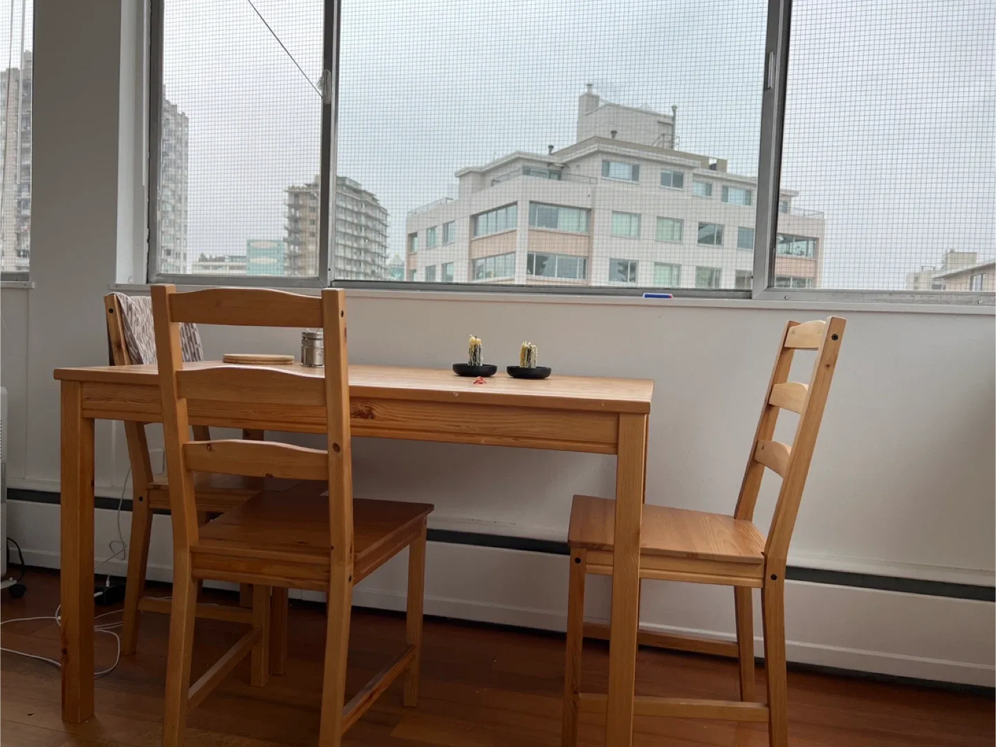 IKEA Wooden Dining Table and Chairs