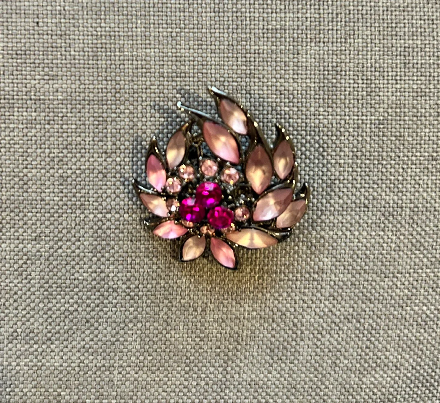 Pink Flower Brooch
