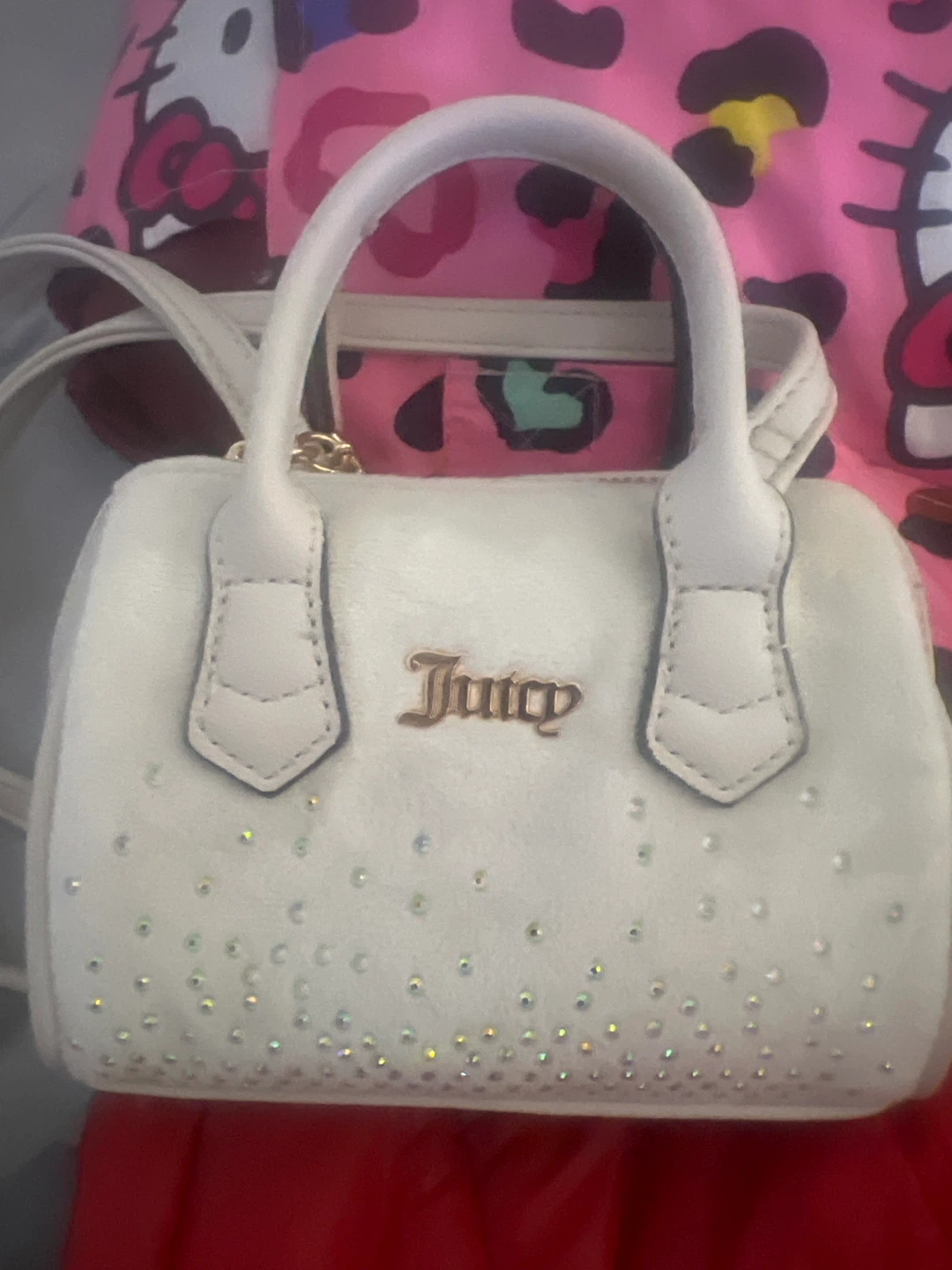 Juicy Couture White Mini Barrel Bag