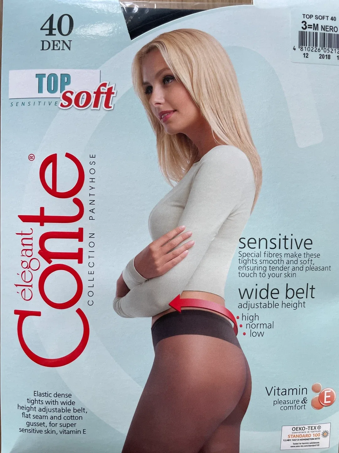 Conte Top Soft Sensitive Collection Tights - Size M, 40 Den