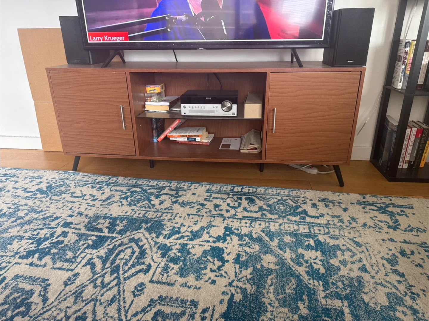 Brown Media Console Cabinet