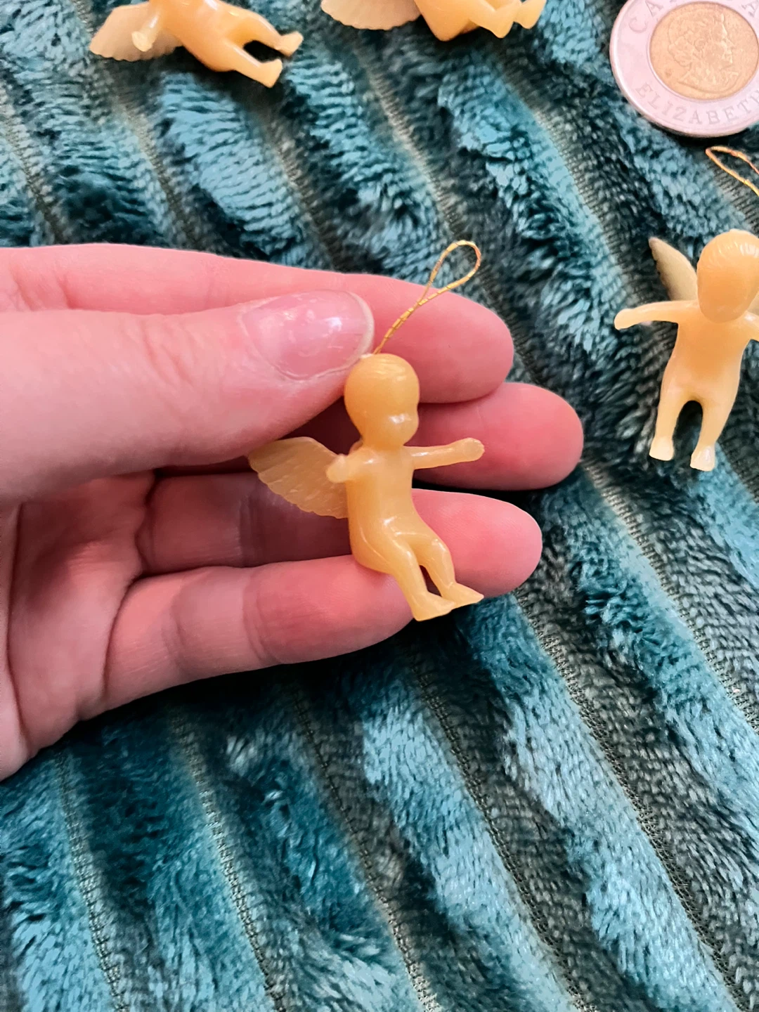Tiny Vintage Angel Ornaments - photo 2