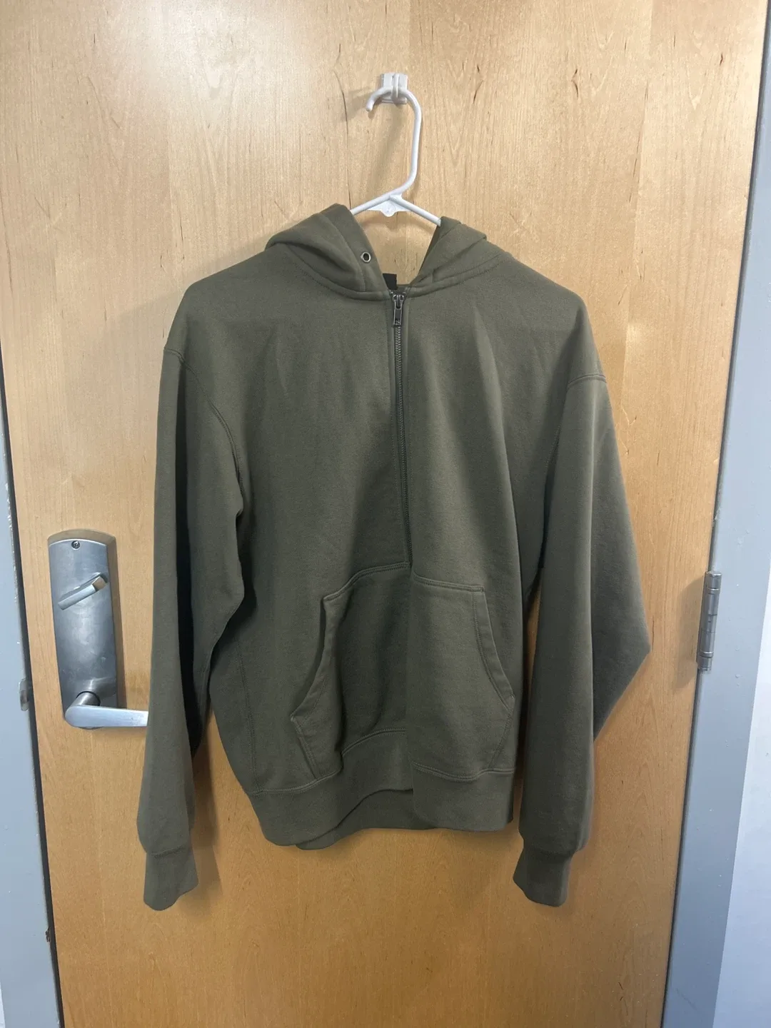 Dark Green zip up hoodie from Uniqlo