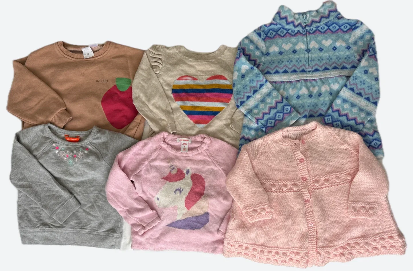 Kids' Sweaters & Cardigan Bundle - Size 2T