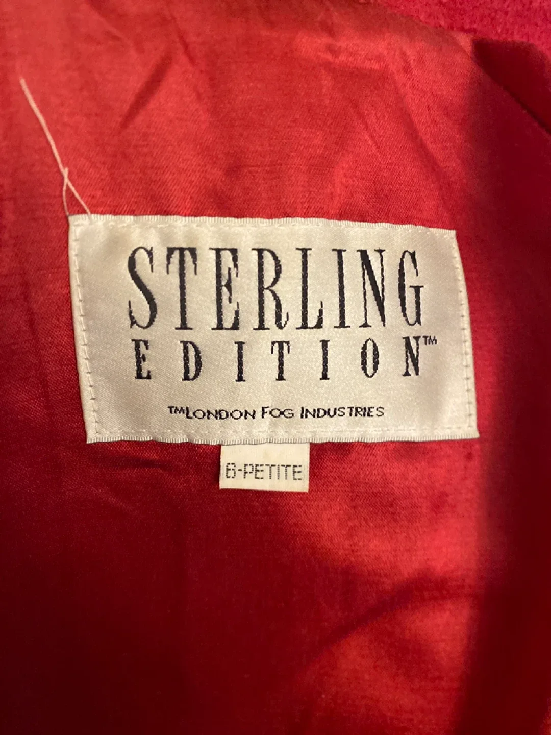 Sterling Edition London Fog Red Coat - Size 6 Petite image indicator(2)