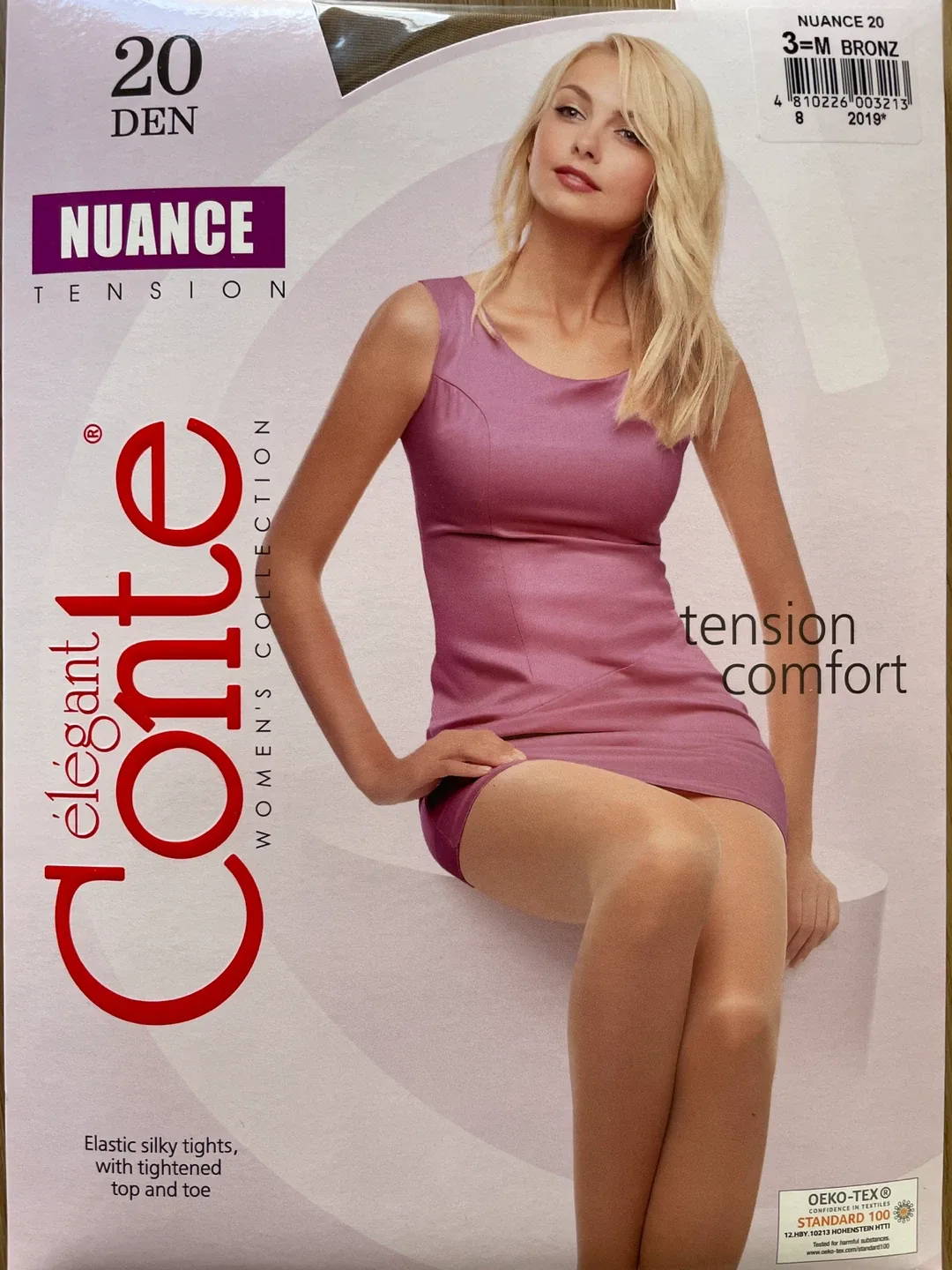 Conte Nuance Tension Tights - Size M, bronze colour, 20 Den