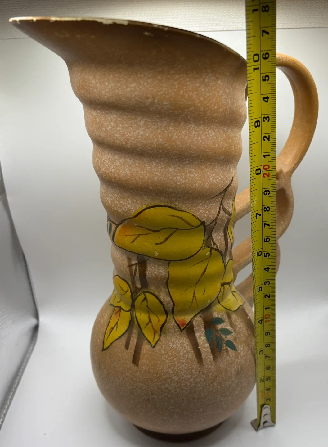 Stuart England Double Handle Pottery Pitcher image indicator(2)