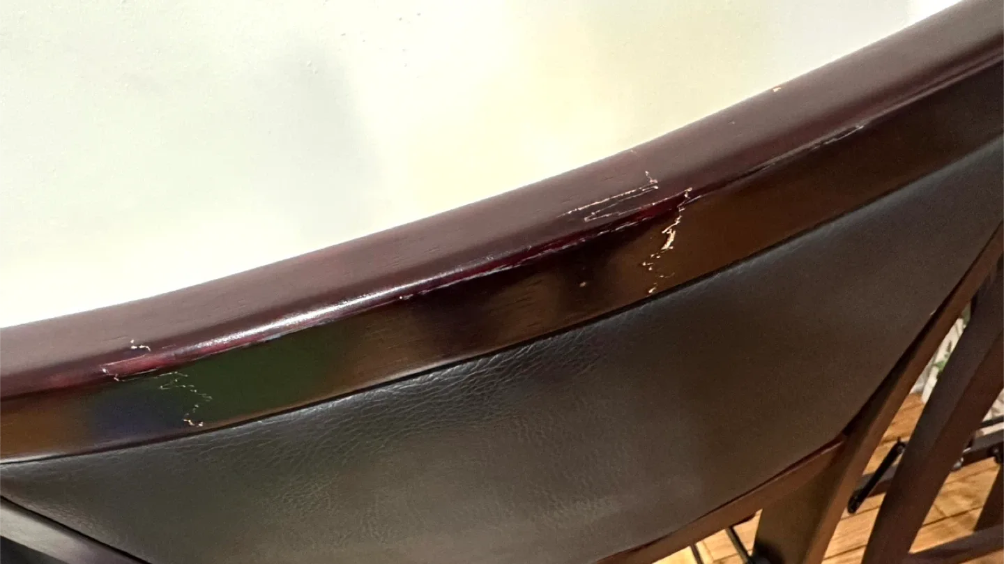 Set of 2 Foldable Wood Bar Stools (Orig. $125 Each) image indicator(5)