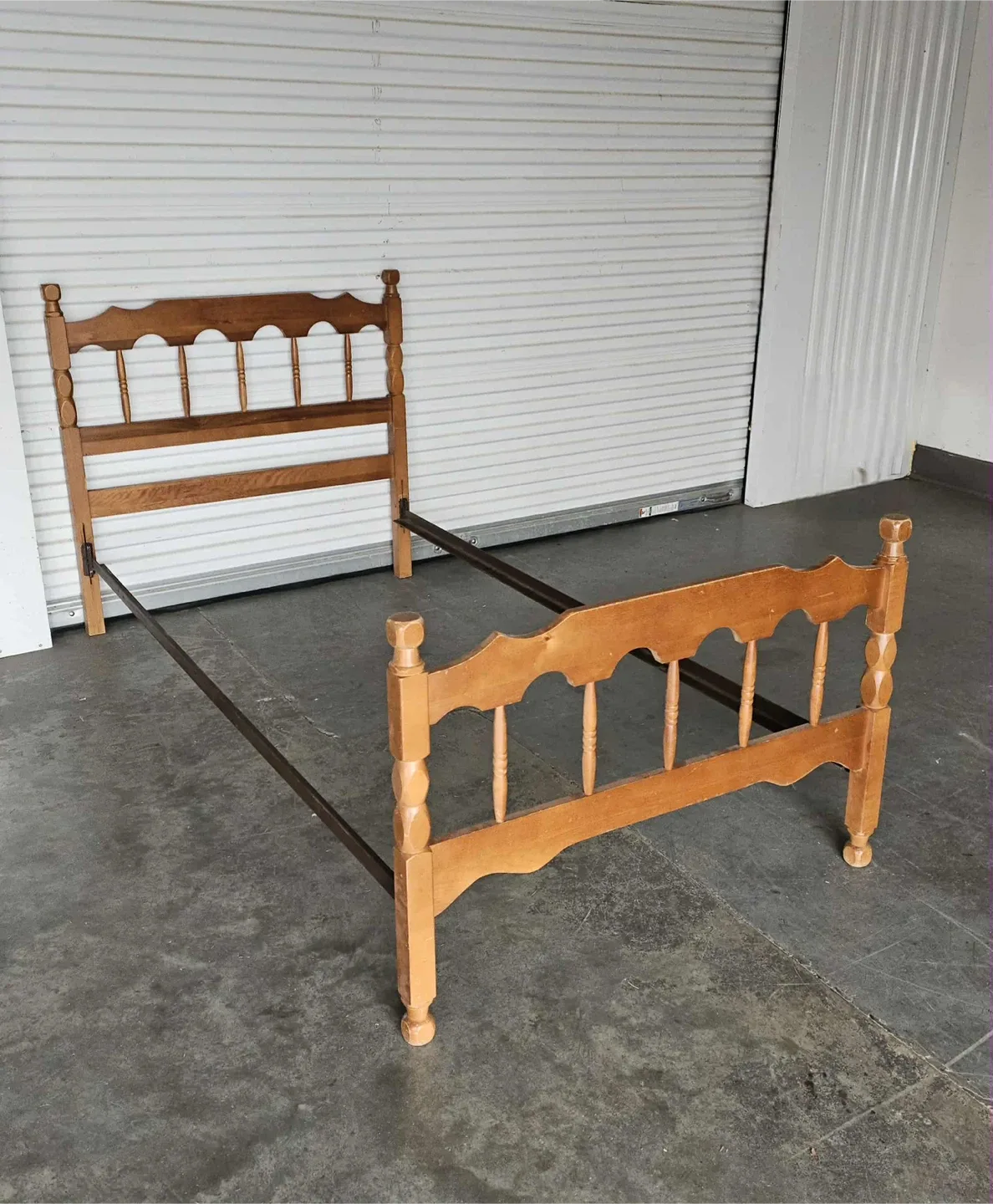 Vintage Solid maple single head board/foot