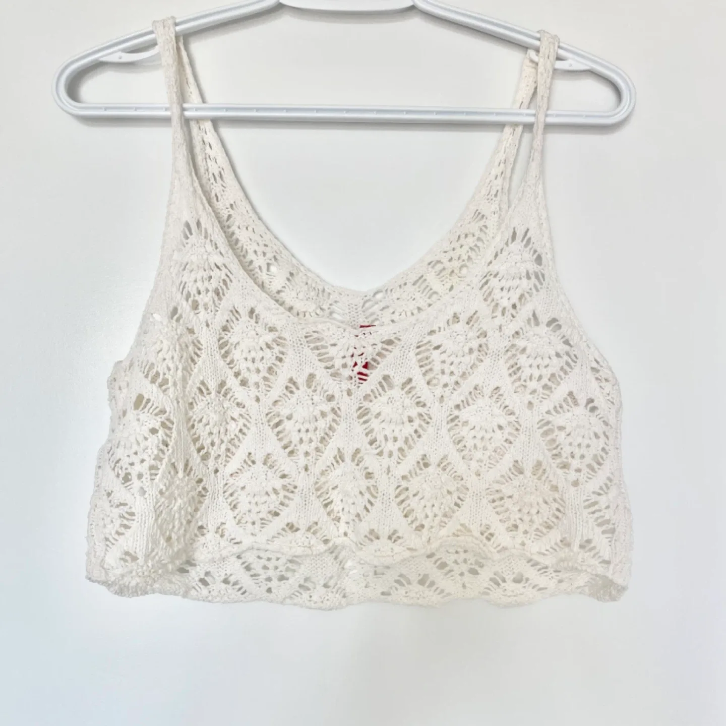 H&M 100% Cotton Crochet Crop Top (XS) image indicator(2)