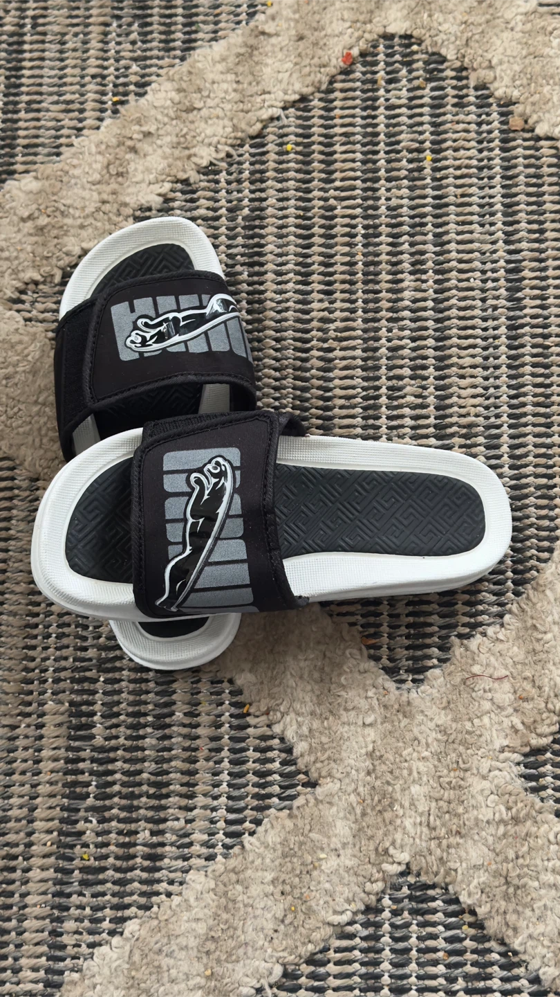 Puma Black & White Slides - Size 41 - photo 2