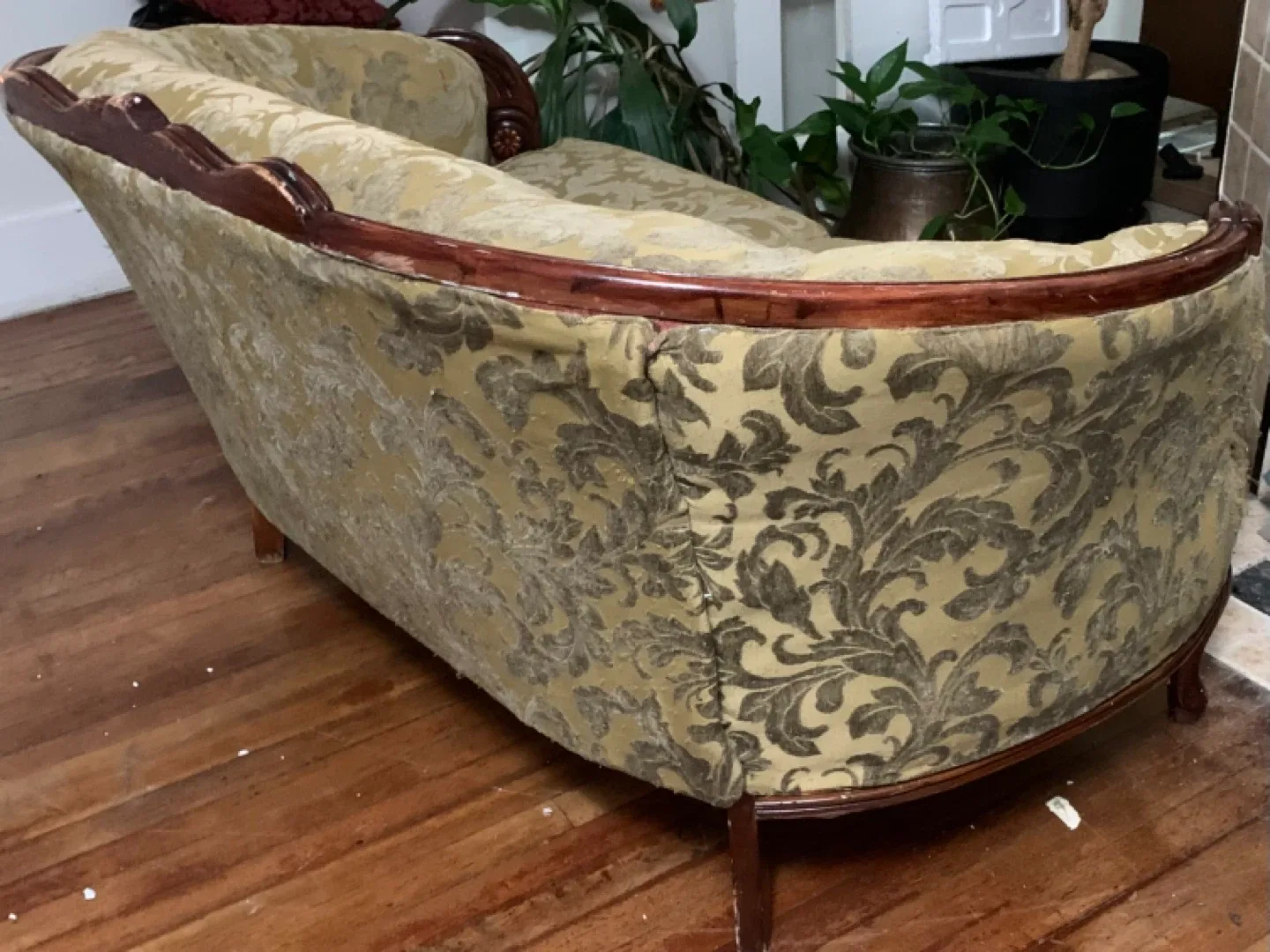 Vintage Floral Chaise Lounge