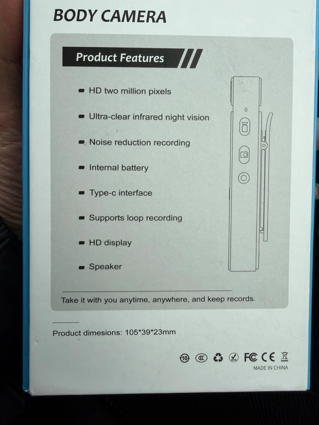 Body Camera CS06 - HD Two Million Pixels 64 GB - photo 2