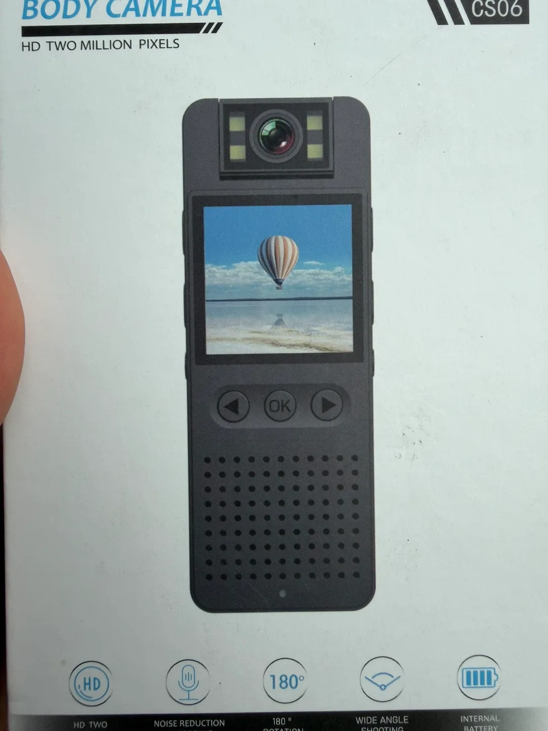 Body Camera CS06 - HD Two Million Pixels 64 GB