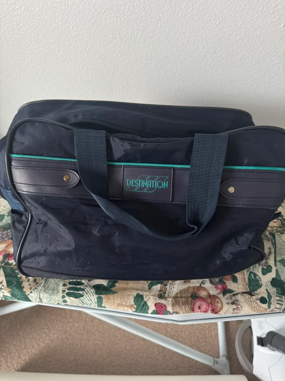 Destination Navy Blue Duffel Bag