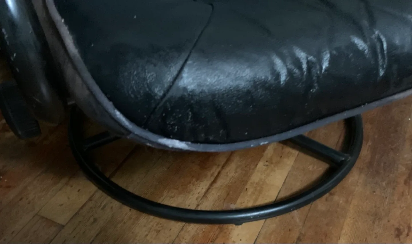 Black Leather recline Chair image indicator(2)