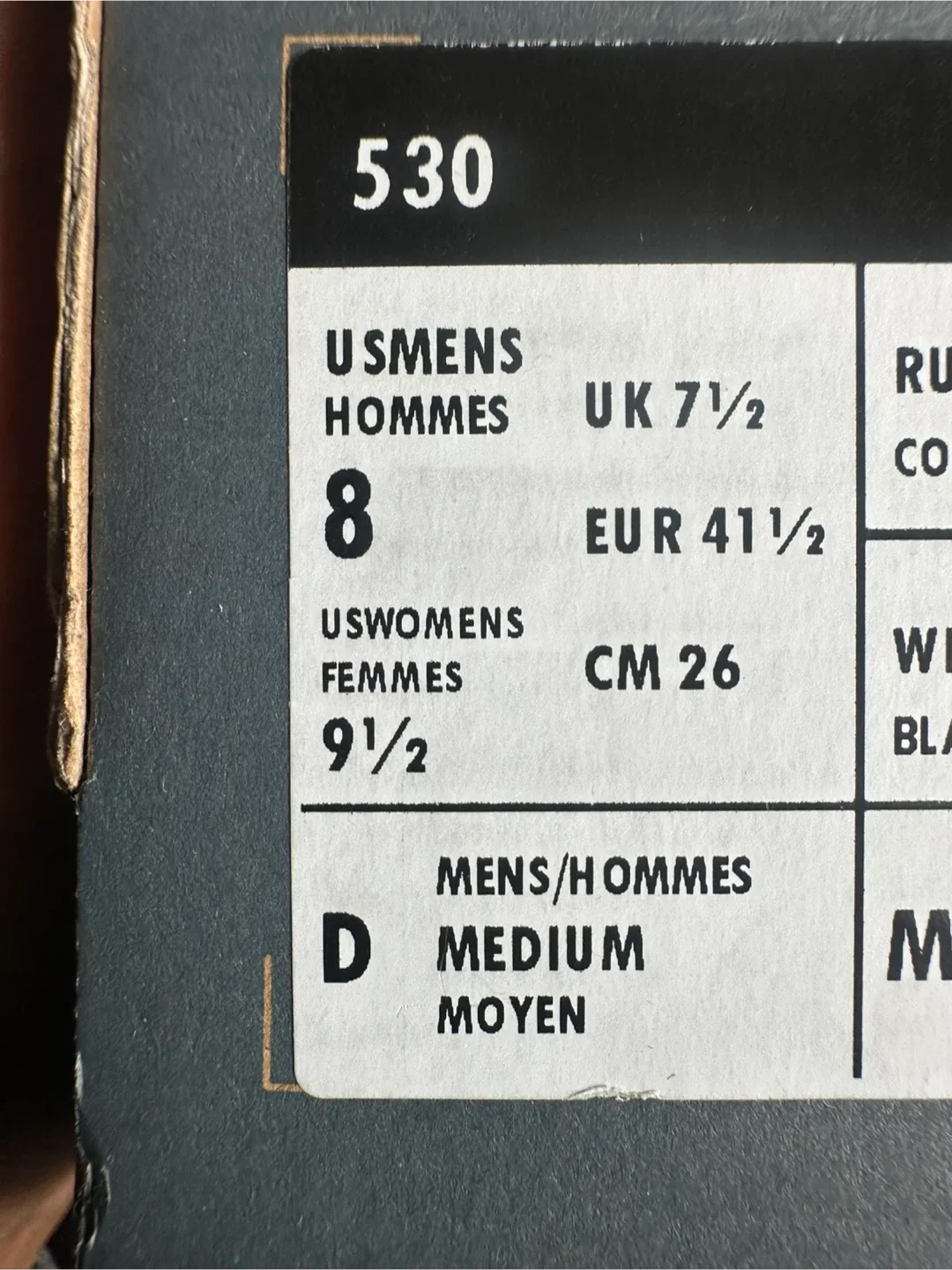 New Balance 530 Beige Sneakers size 9.5 image indicator(6)