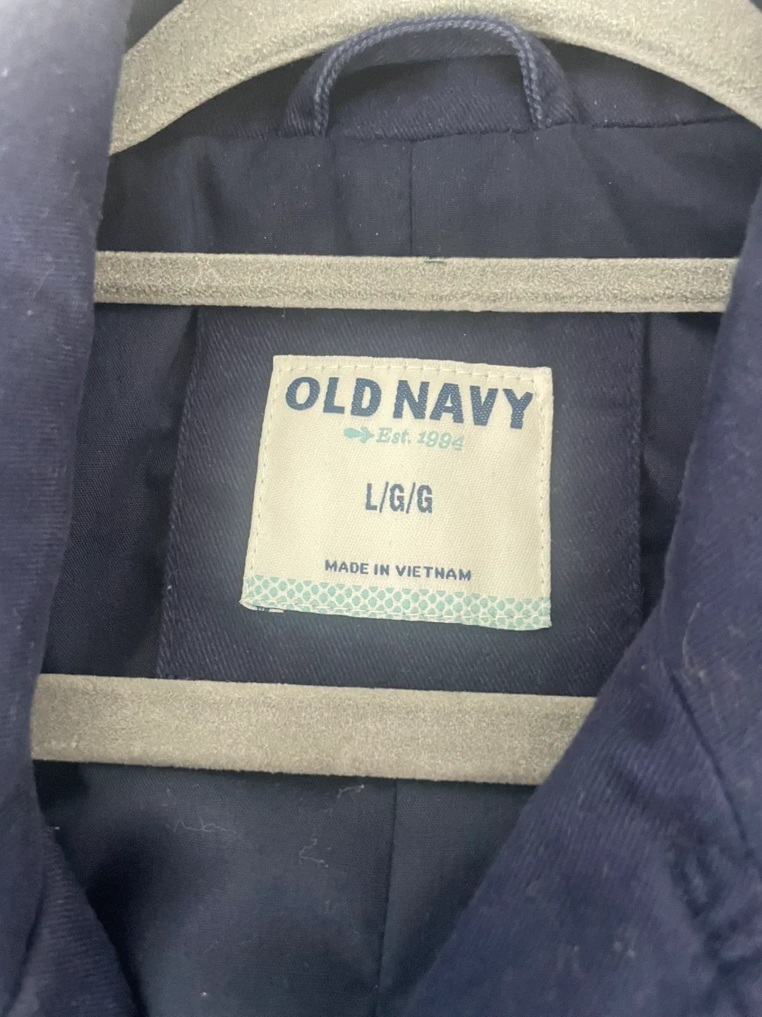 Old Navy Navy Blue Jacket - Size L image indicator(4)