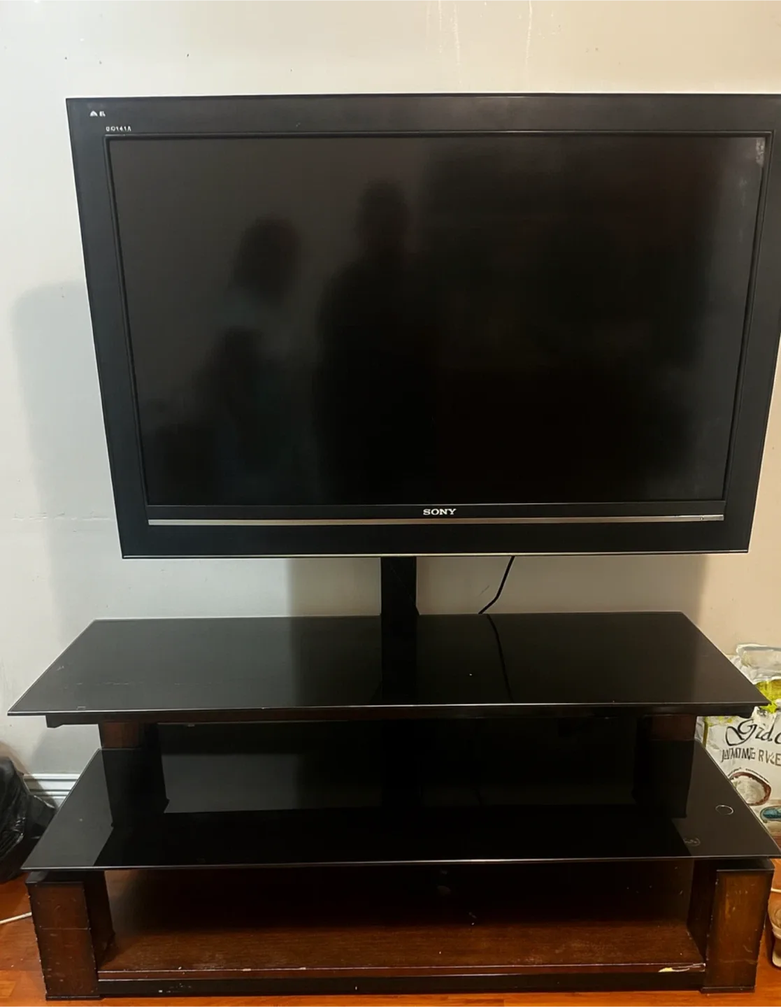 SonyTV & Glass Shelf Stand