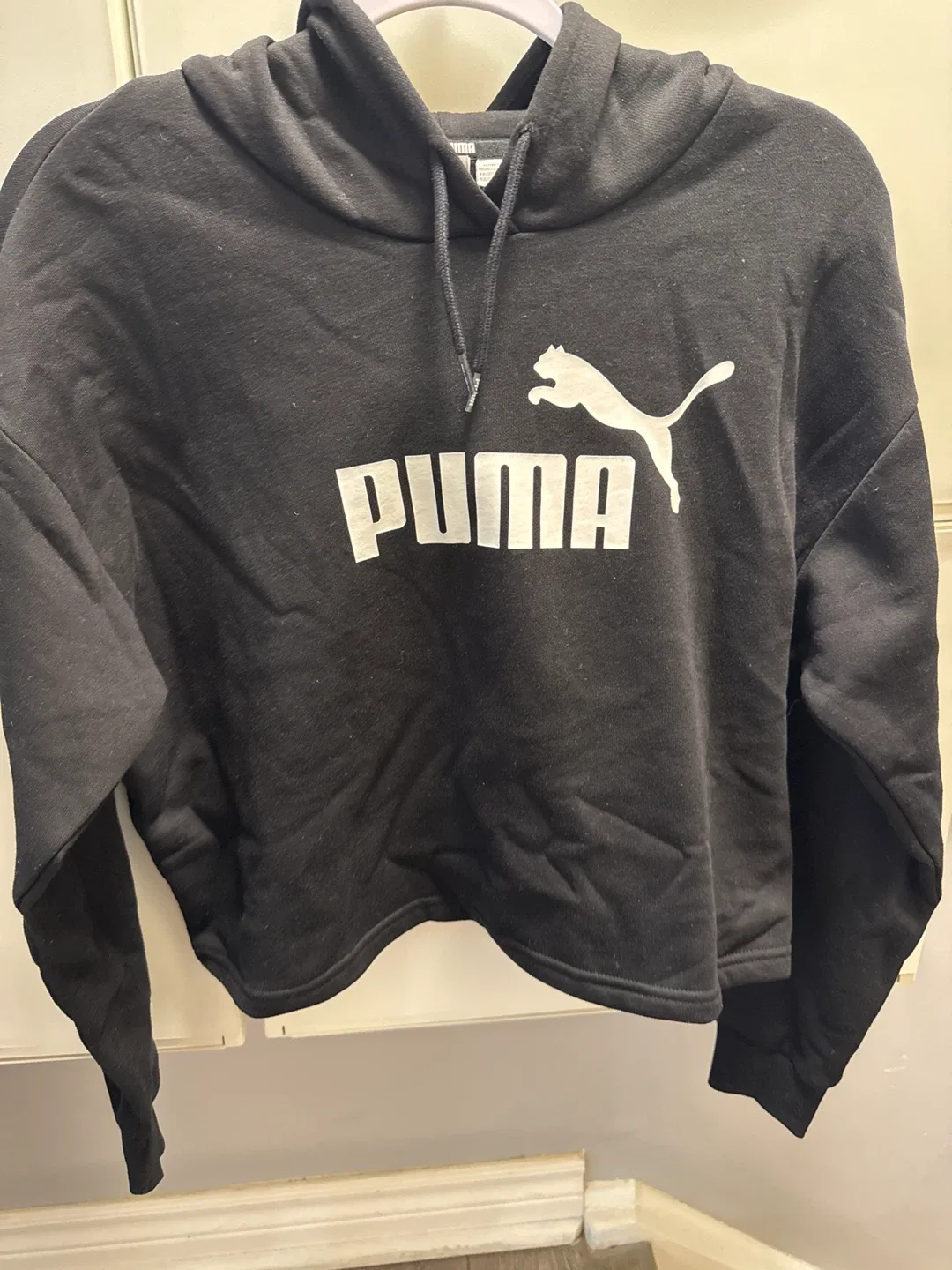 Puma Black Hoodie - Size Small