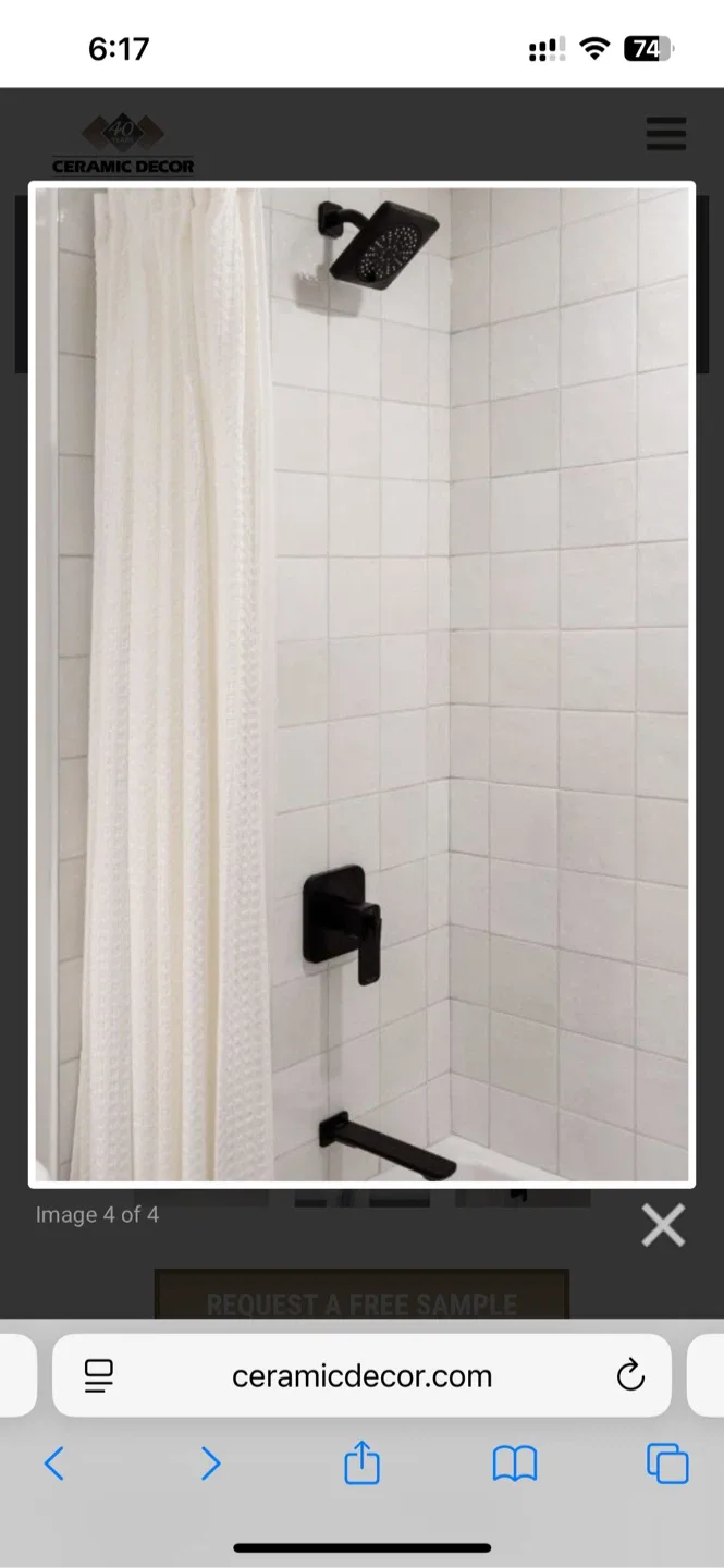 NEW Tiles Artisan White Square - 1 box image indicator(5)