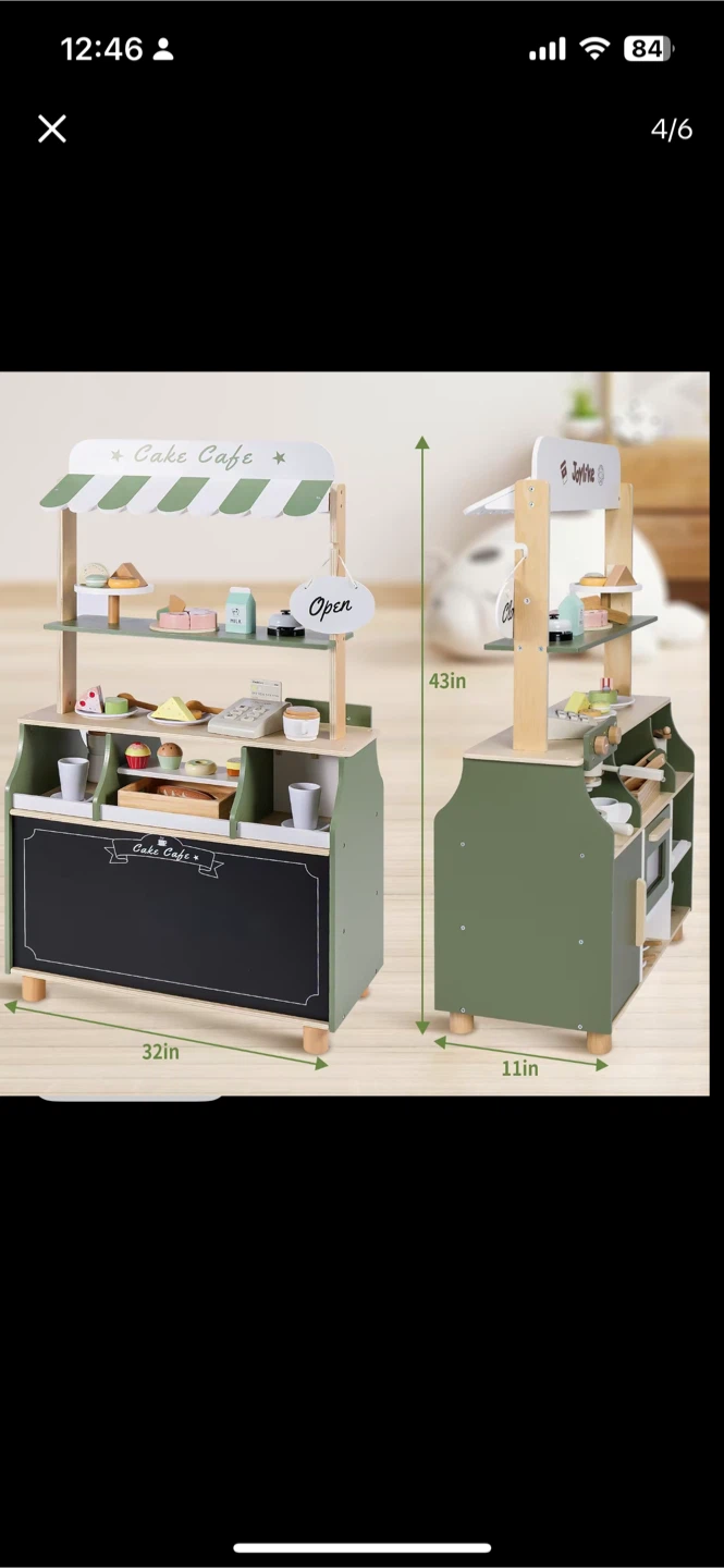 Cake Cafe Wooden Play Store - photo 3
