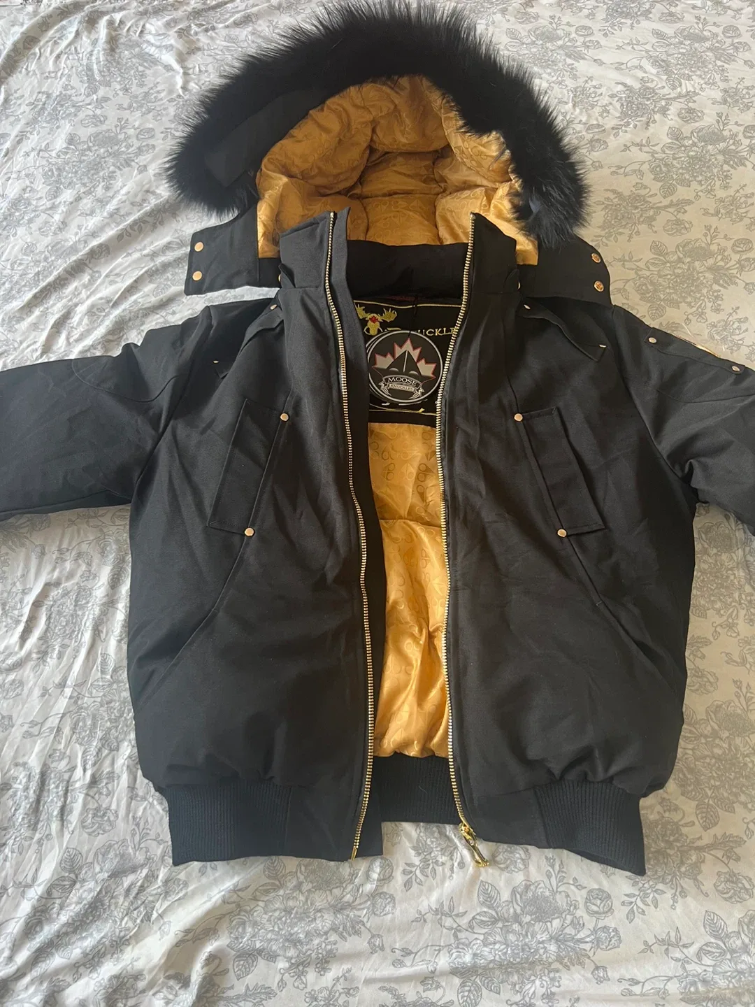 New Moose Knuckles Bomber Jacket - Black image indicator(6)