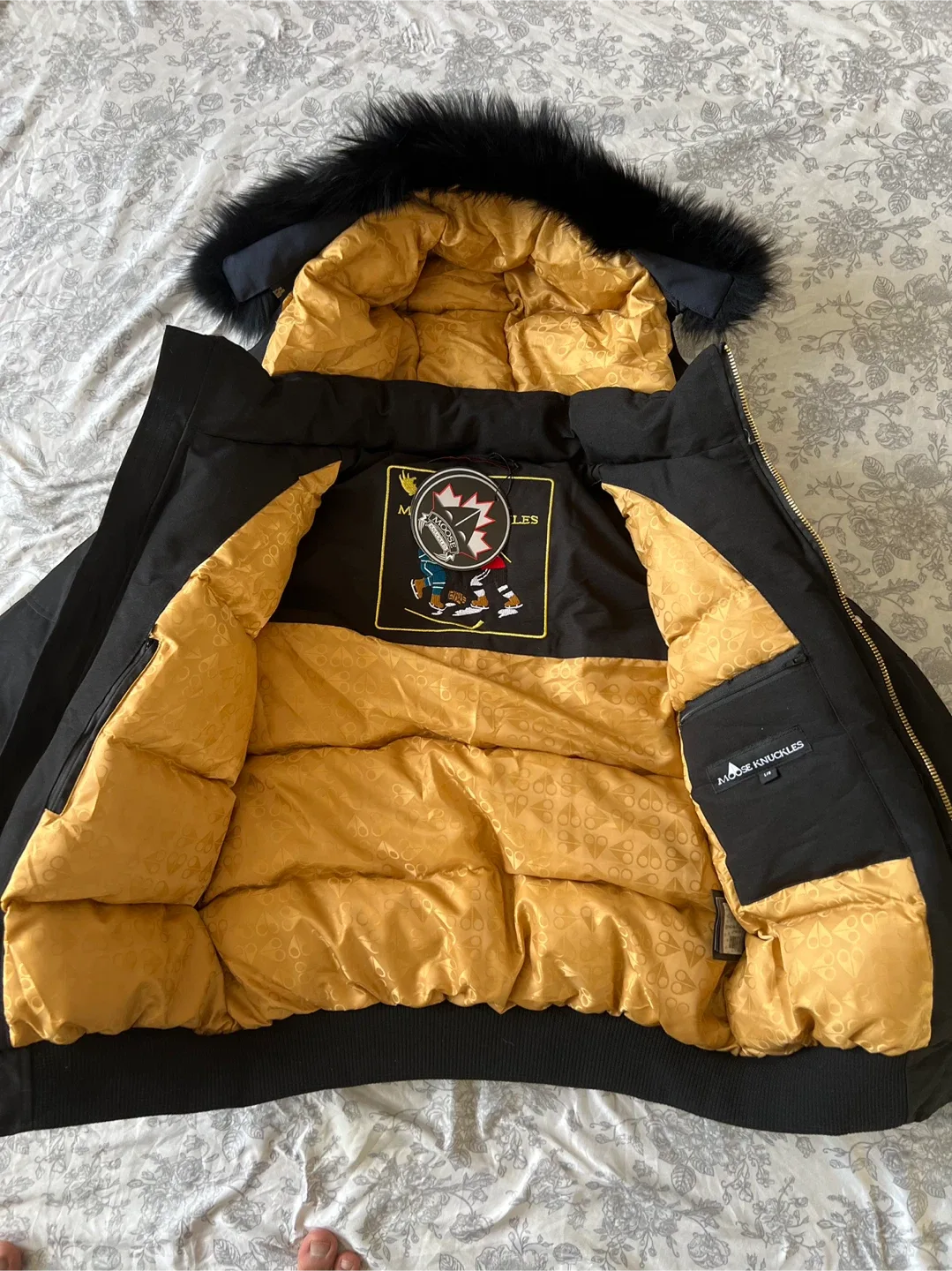 New Moose Knuckles Bomber Jacket - Black image indicator(7)