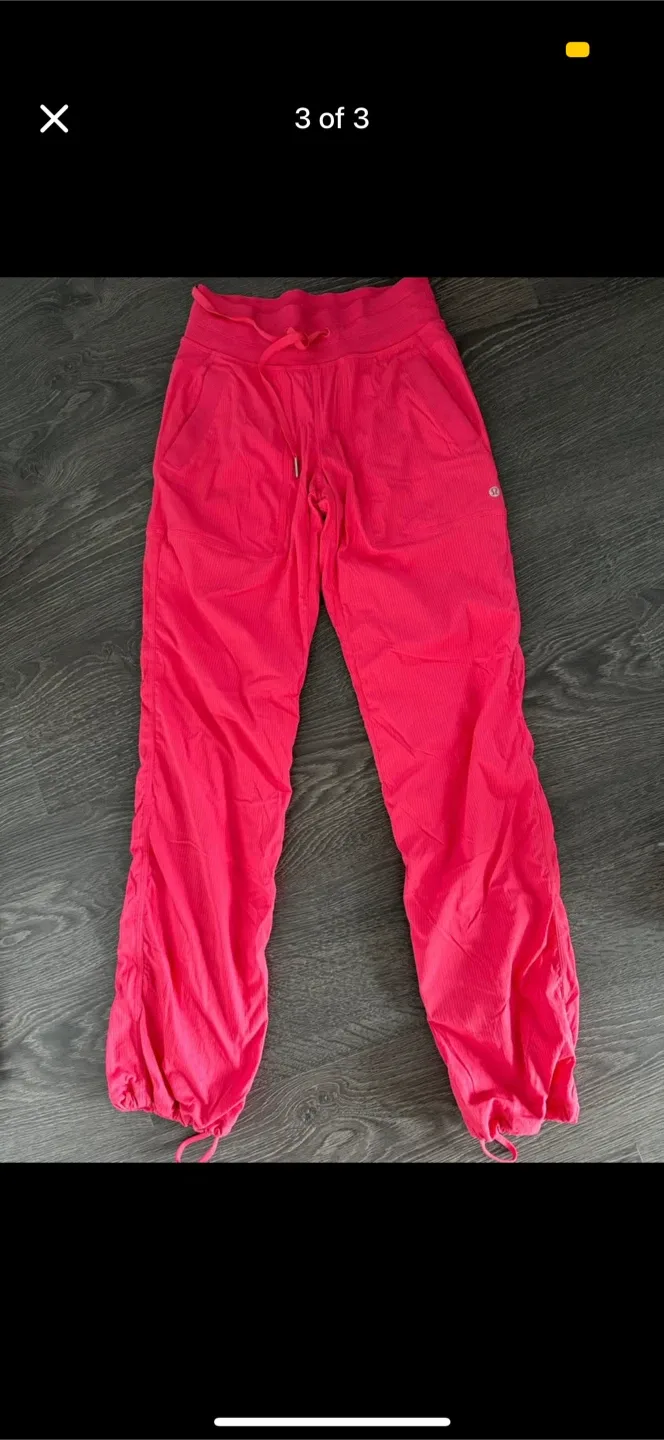 Lululemon Pink Drawstring Pants