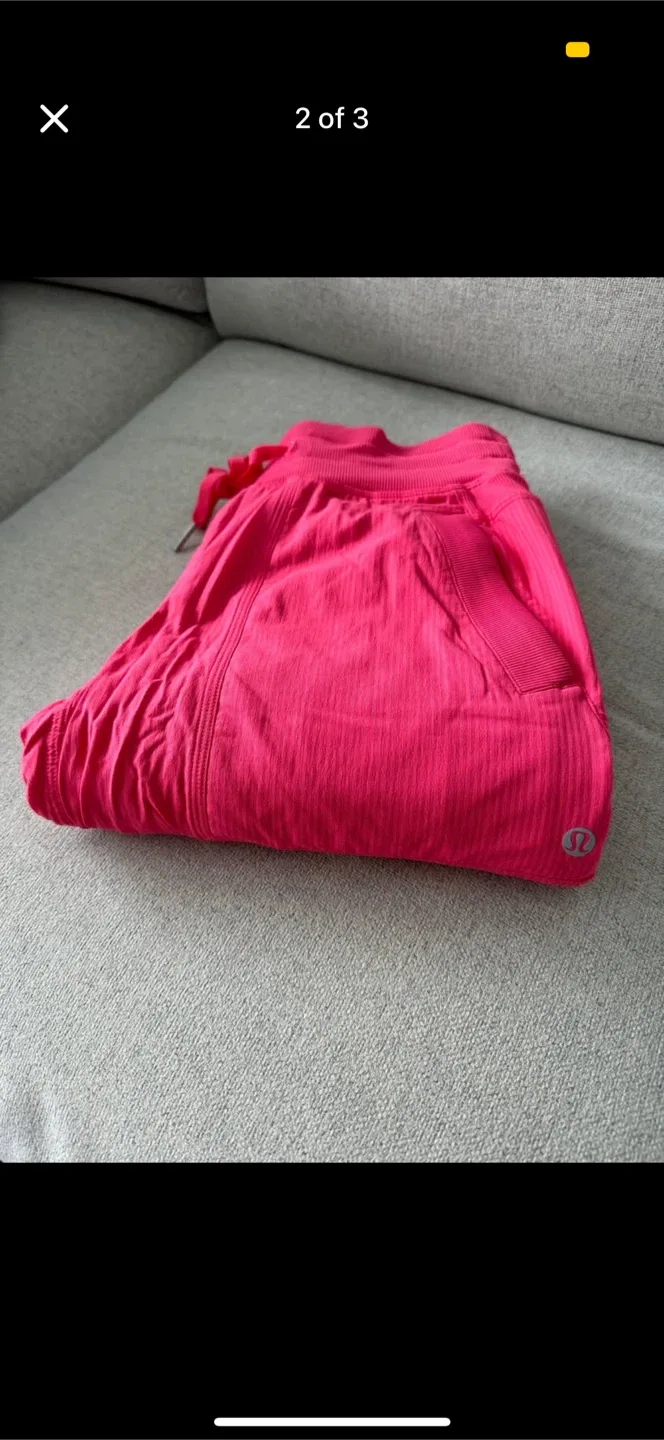 Lululemon Pink Drawstring Pants image indicator(2)
