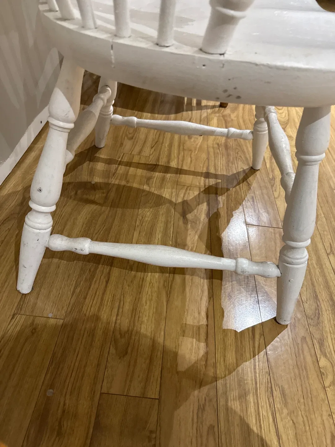 White Wooden Armchair image indicator(3)