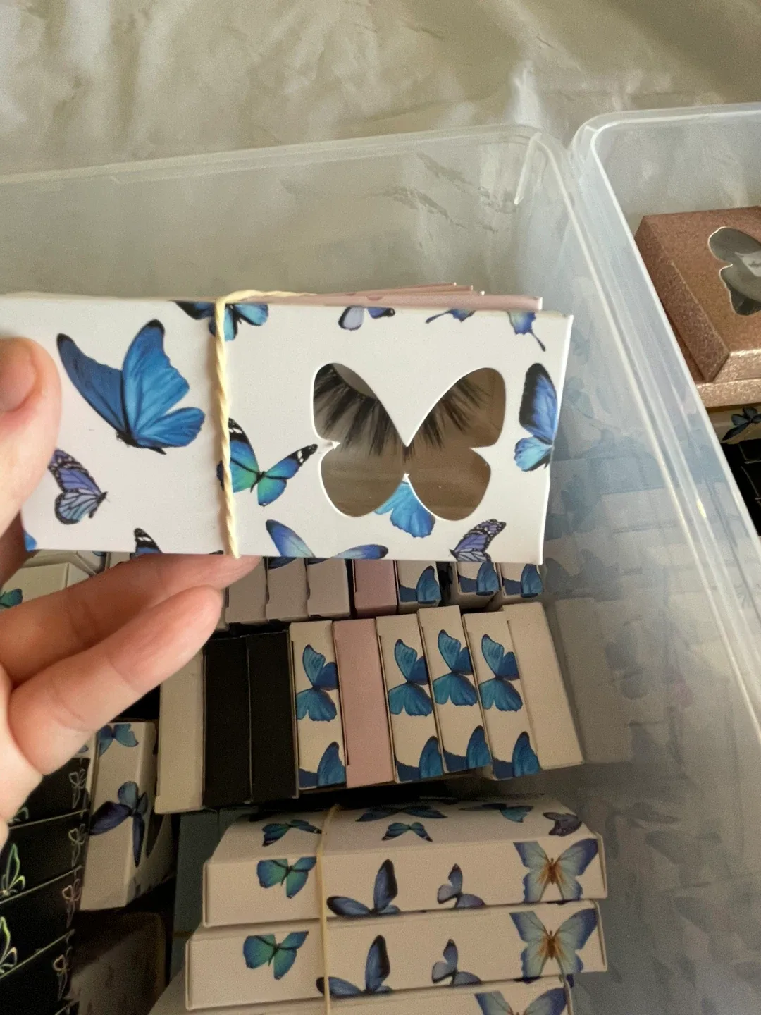 Variety of false strip Eyelash image indicator(5)