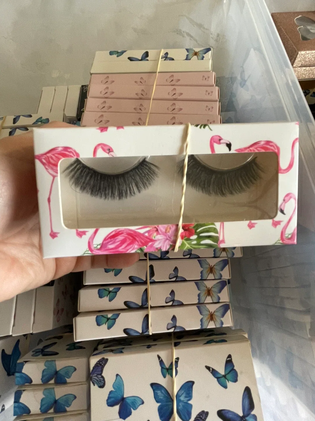 Variety of false strip Eyelash image indicator(6)