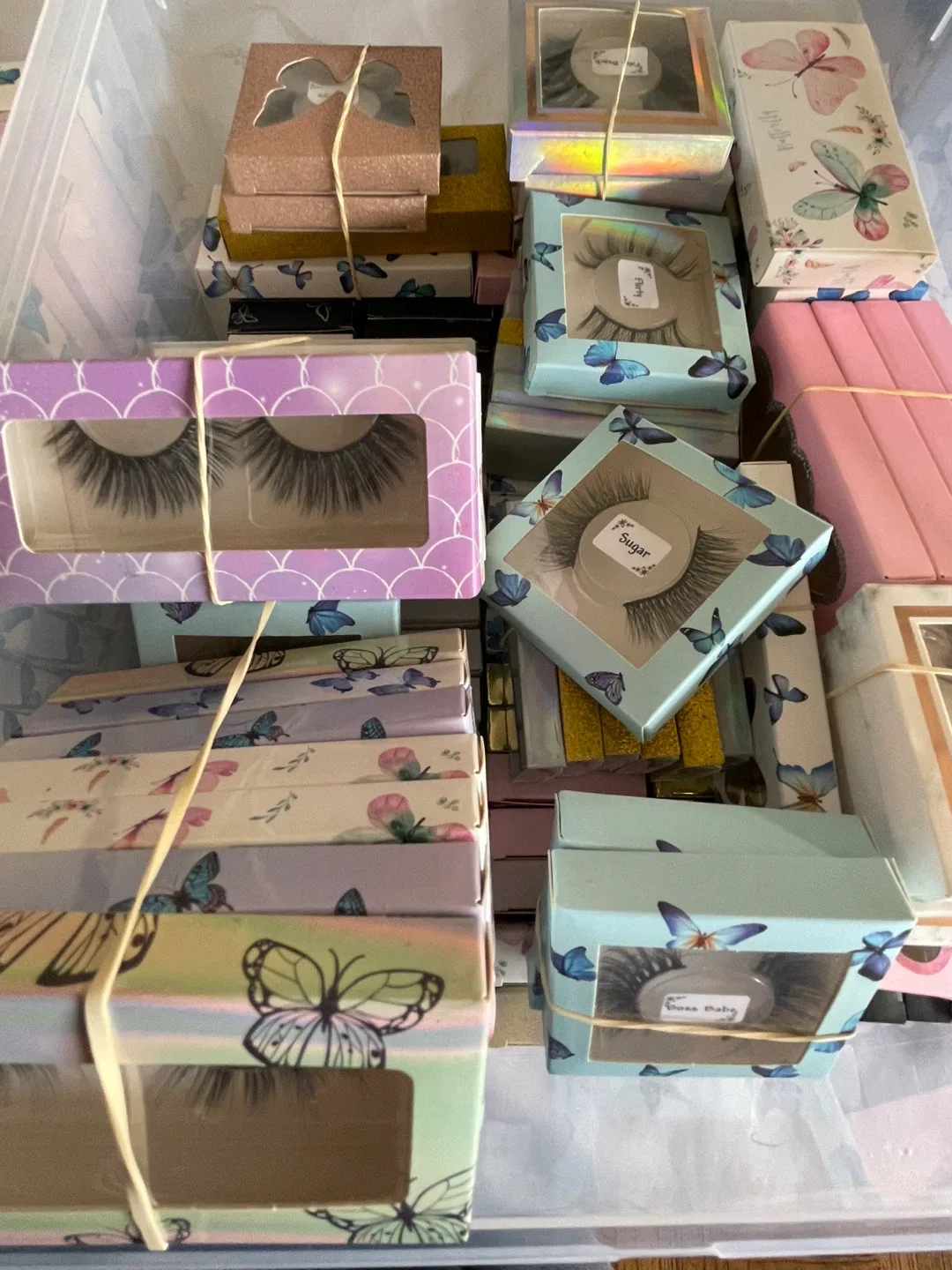 Variety of false strip Eyelash image indicator(3)