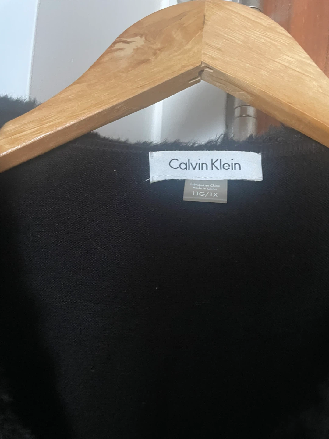 Calvin Klein Black Faux Fur Jacket 1TG/1X - photo 2