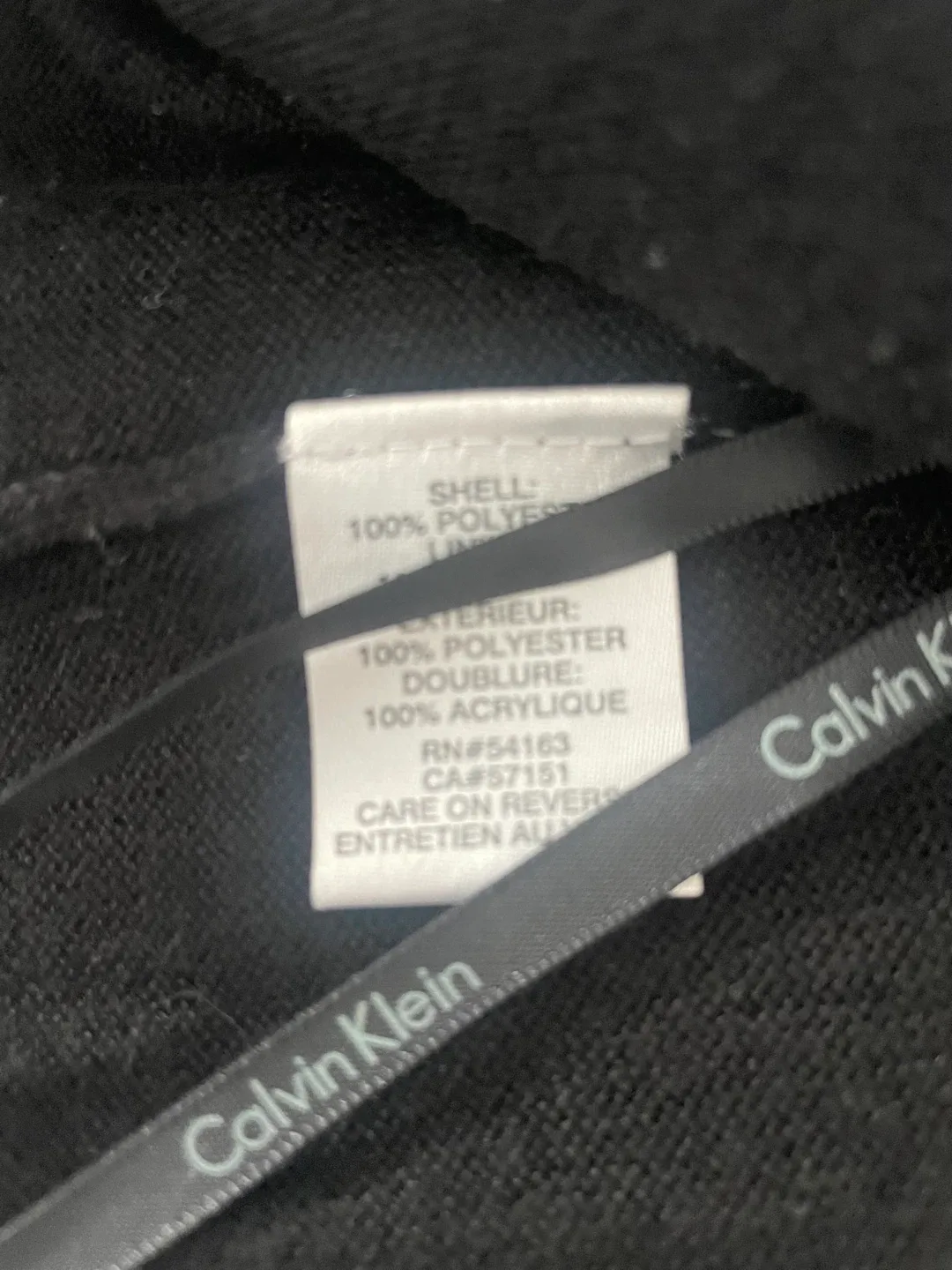 Calvin Klein Black Faux Fur Jacket 1TG/1X image indicator(4)