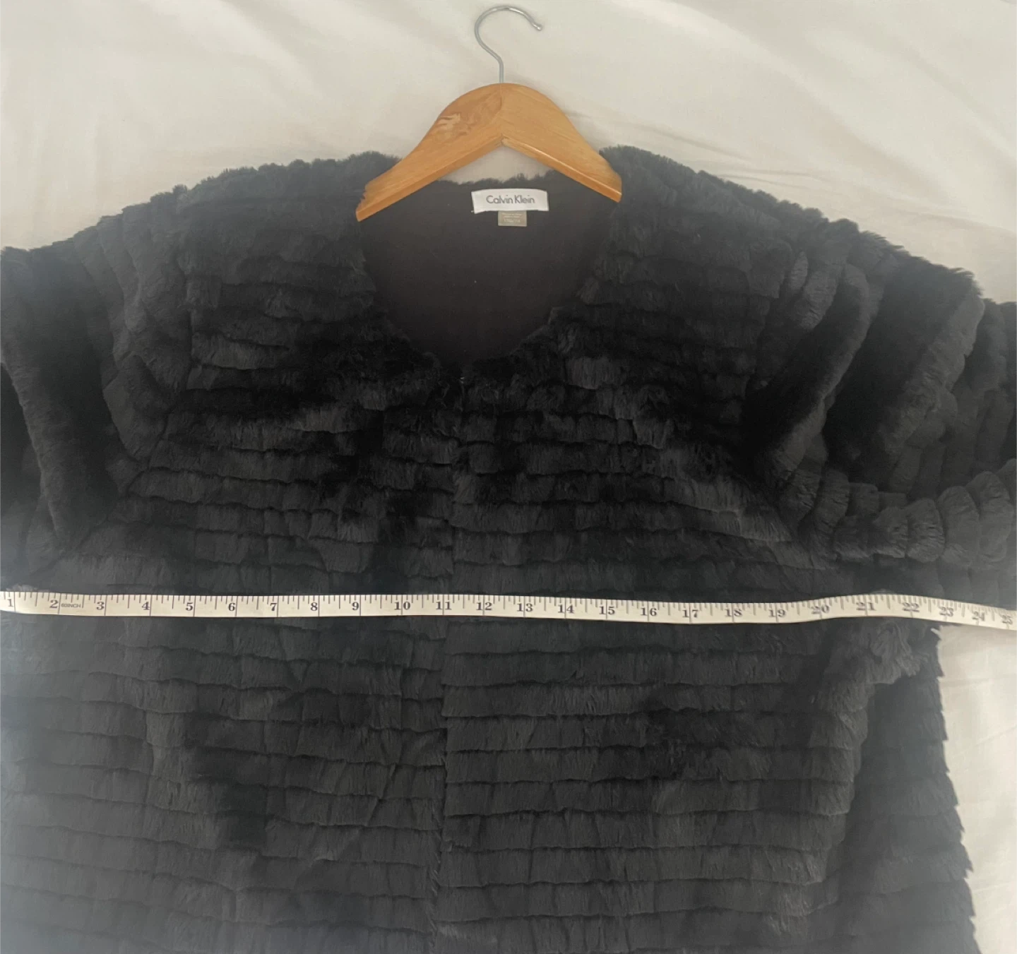 Calvin Klein Black Faux Fur Jacket 1TG/1X - photo 3