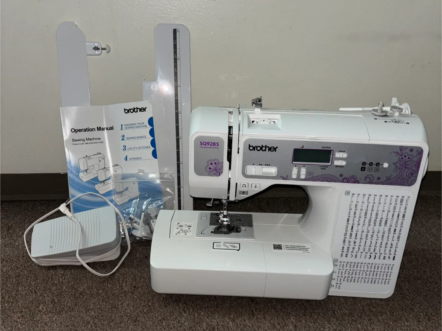 Brother SQ9285 Sewing & Quilting Machine
