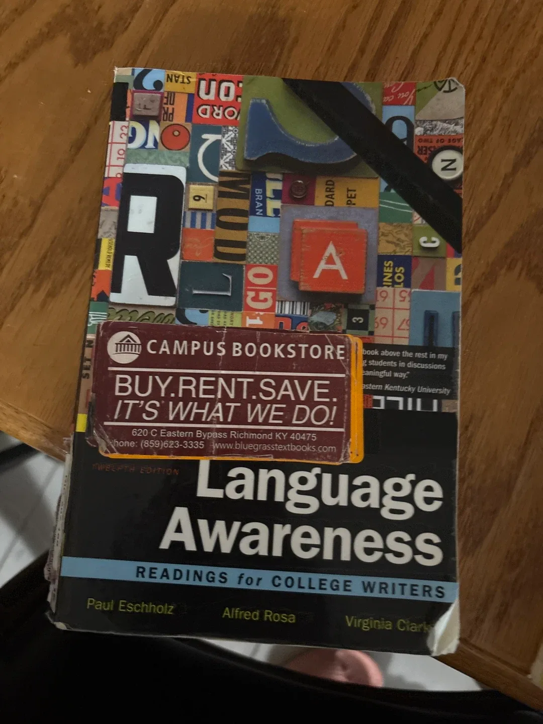 Language Awareness: Readings for College Writers